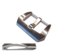 Breitdornschlie�e - V-Form - silver geb�rstet zum Schrauben